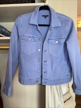 Brand new J CREW jean jacket periwinkel color size Small
